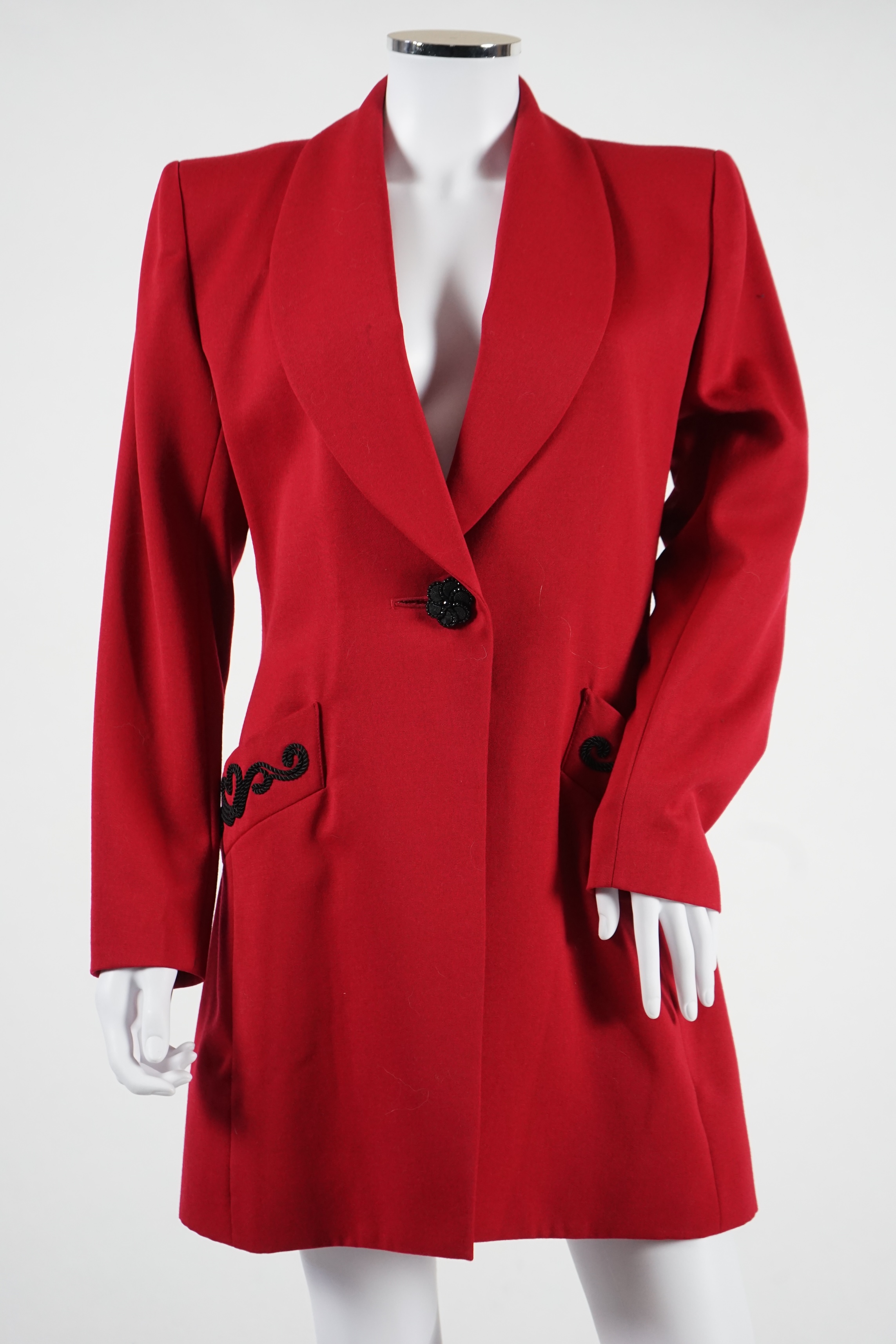 Three vintage Yves Saint Laurent variation lady's jackets, F 40 (UK 12). Proceeds to Happy Paws Puppy Rescue